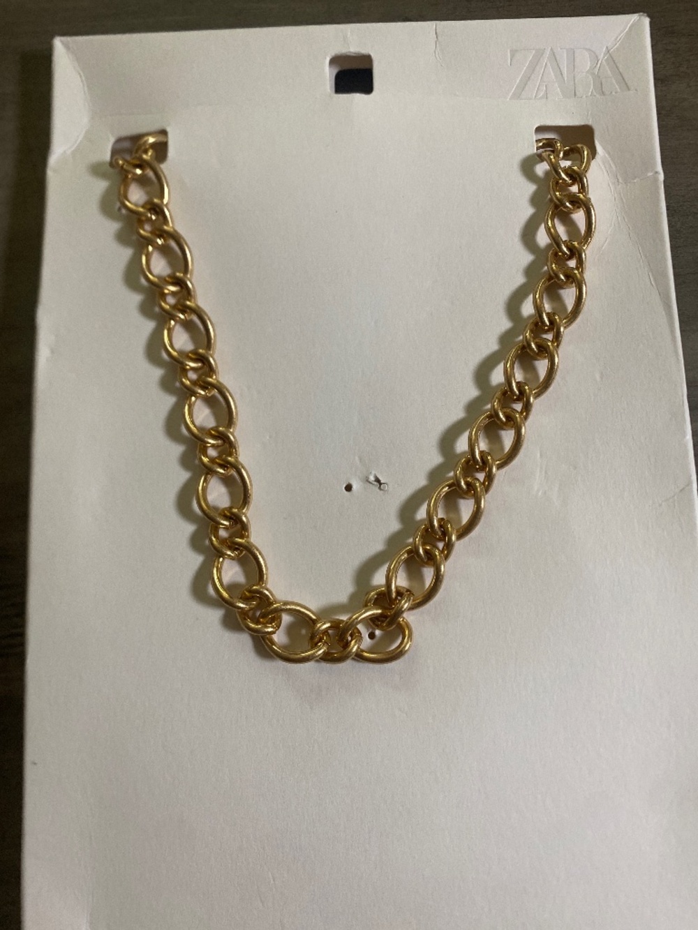 NWT Zara Chunky Gold-Tone Chain Necklace